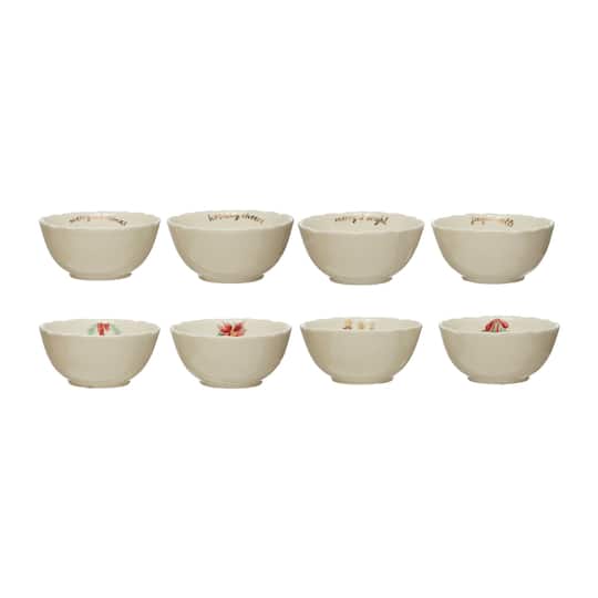 Hello Honey® Holiday Greeting Stoneware Bowls Set